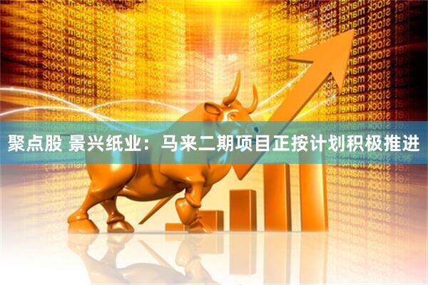 聚点股 景兴纸业：马来二期项目正按计划积极推进