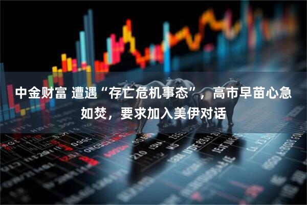 中金财富 遭遇“存亡危机事态”，高市早苗心急如焚，要求加入美伊对话