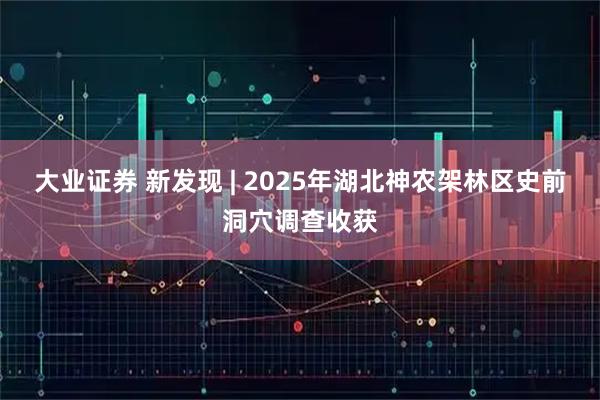 大业证券 新发现 | 2025年湖北神农架林区史前洞穴调查收获