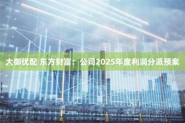 大御优配 东方财富：公司2025年度利润分派预案