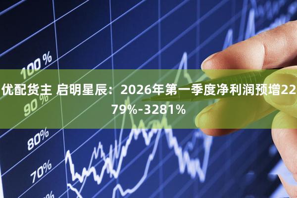 优配货主 启明星辰：2026年第一季度净利润预增2279%-3281%