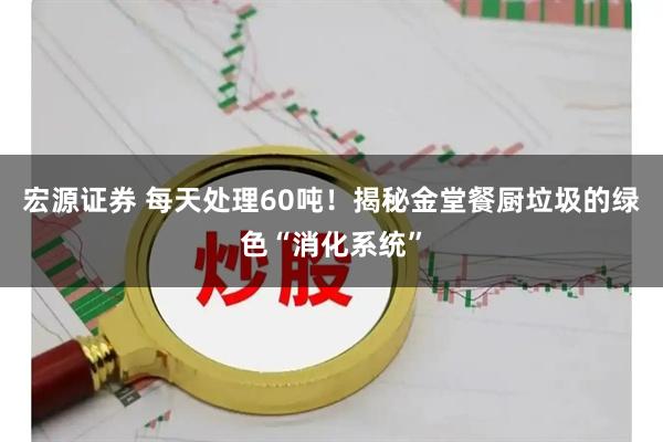 宏源证券 每天处理60吨！揭秘金堂餐厨垃圾的绿色“消化系统”