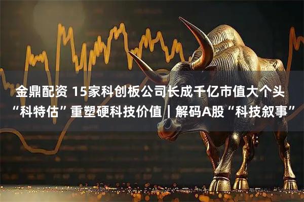 金鼎配资 15家科创板公司长成千亿市值大个头 “科特估”重塑硬科技价值｜解码A股“科技叙事”