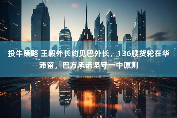 投牛策略 王毅外长约见巴外长，136艘货轮在华滞留，巴方承诺坚守一中原则