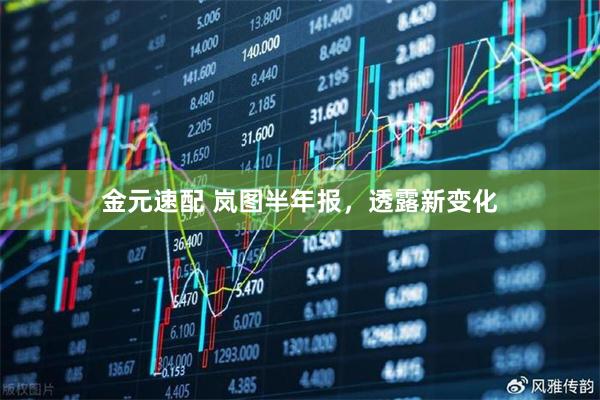 金元速配 岚图半年报，透露新变化